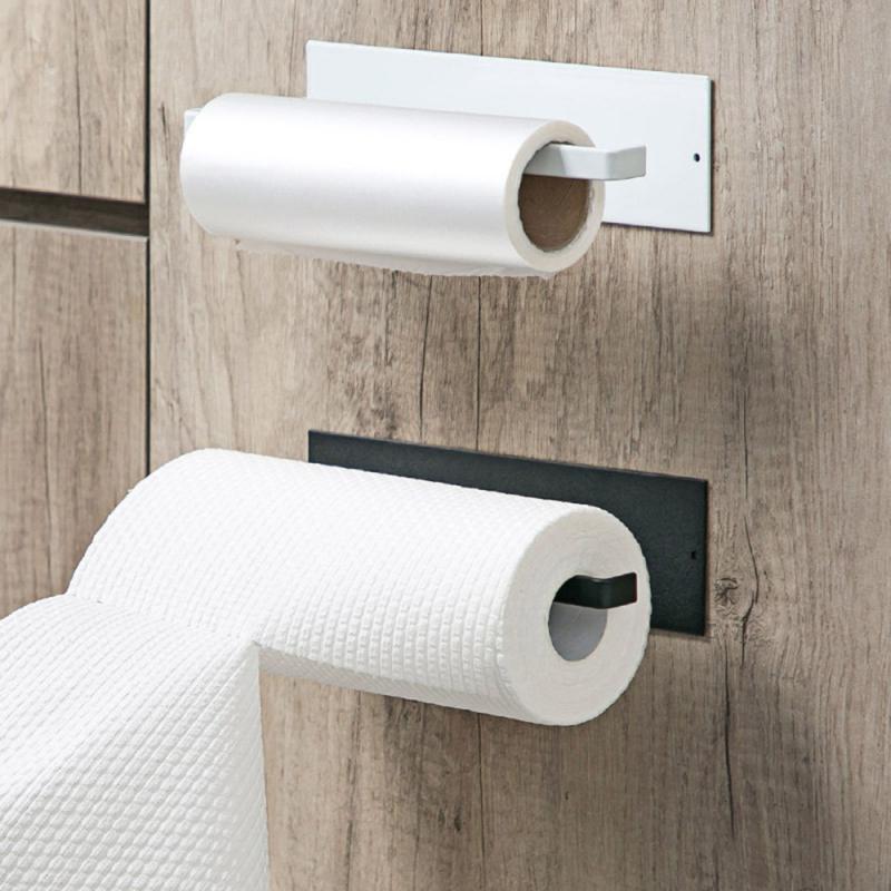 BowLift | NeatHold – Space-Saving Mounted Paper Towel Holder with Durable Iron Design