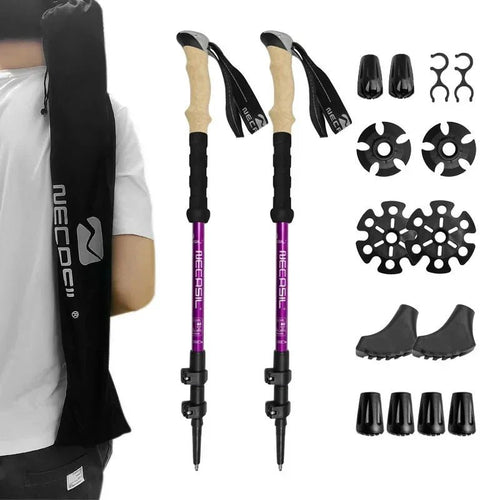 BowLift | NECASIL – Collapsible Trekking Poles for Stable Hiking Support