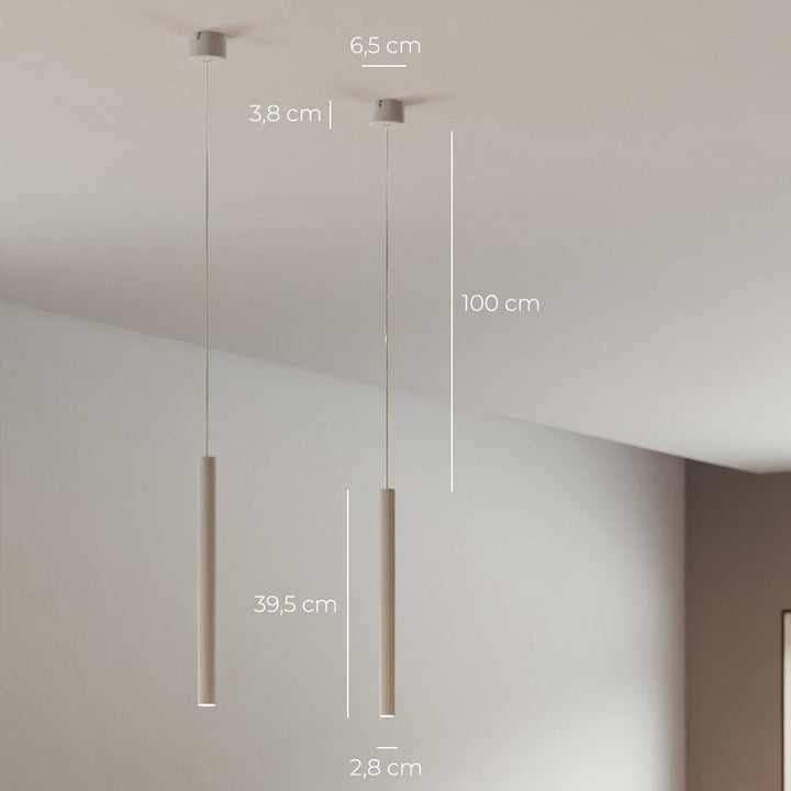 BowLift | RayAura Minimalistic LED Pendant Light | Modern Design | Elegant Ceiling Lamp for Living Room & Office
