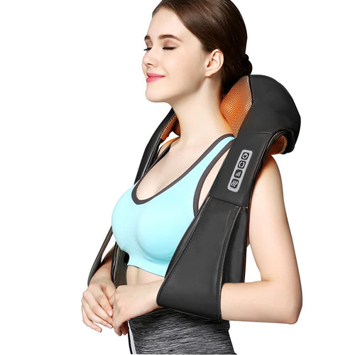 BowLift | RelaxPro Massage Cushion – Shiatsu Heat Cushion for Neck, Shoulders, and Back