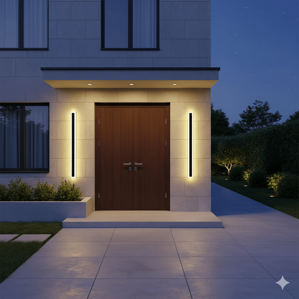 BowLift | NOCTARA – Elegant Modern Outdoor Wall Light for Garden & Balcony