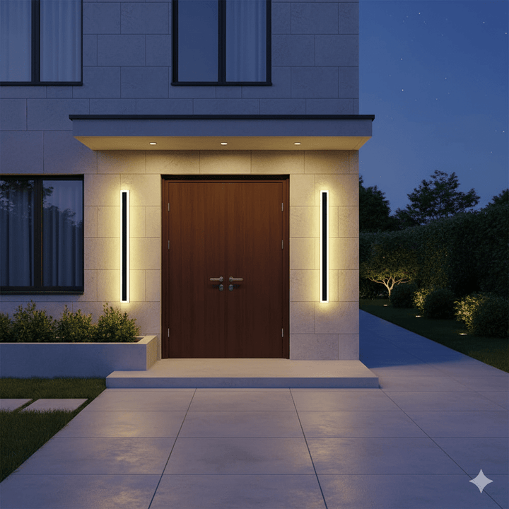 BowLift | NOCTARA – Elegant Modern Outdoor Wall Light for Garden & Balcony