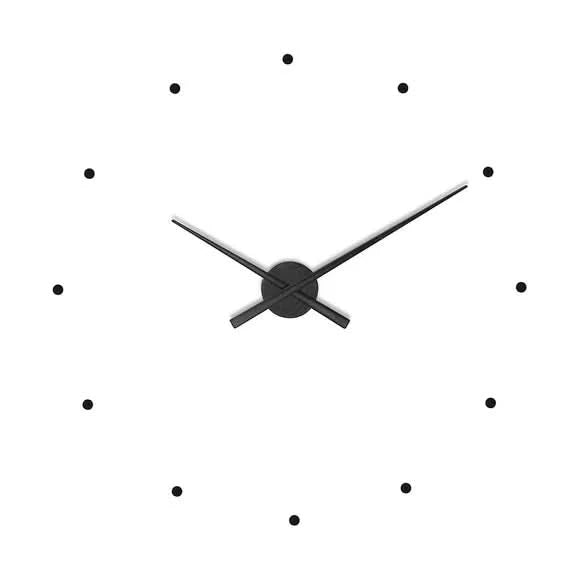 BowLift | Minimalist Black Modern Wall Clock 40cm