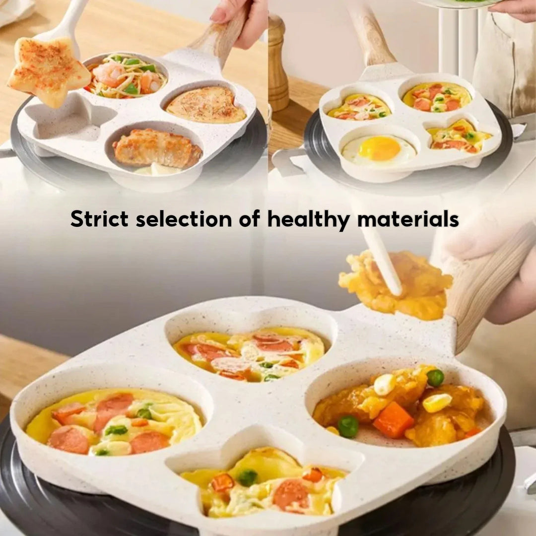 Non stick Mini Breakfast Frying Pan Medical Stone Three shapes | Bowlift