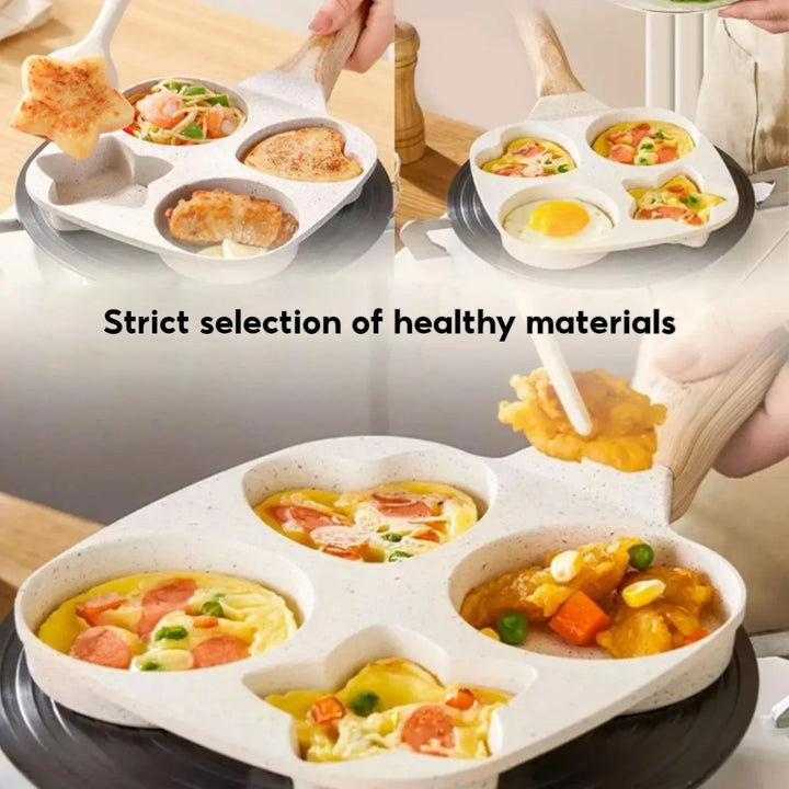 Non stick Mini Breakfast Frying Pan Medical Stone Three shapes | Bowlift
