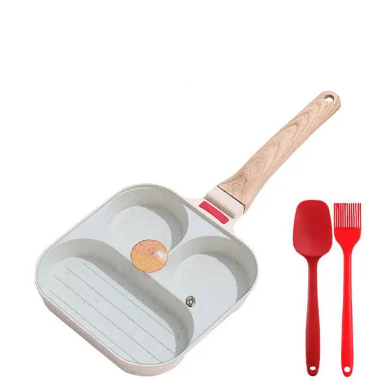 Nonstick Egg Frying Pan with Lid Kitchen Breakfast Grill Skillet | Bowlift