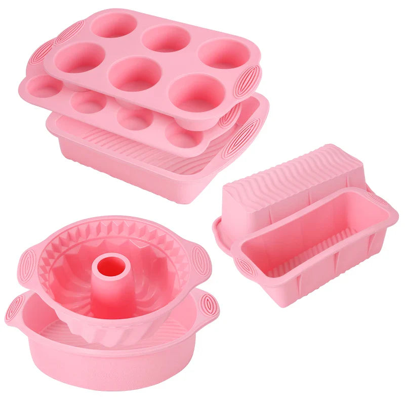 Nonstick Silicone Bakeware Cake Muffin Bread Baking Molds Accessories | Bowlift