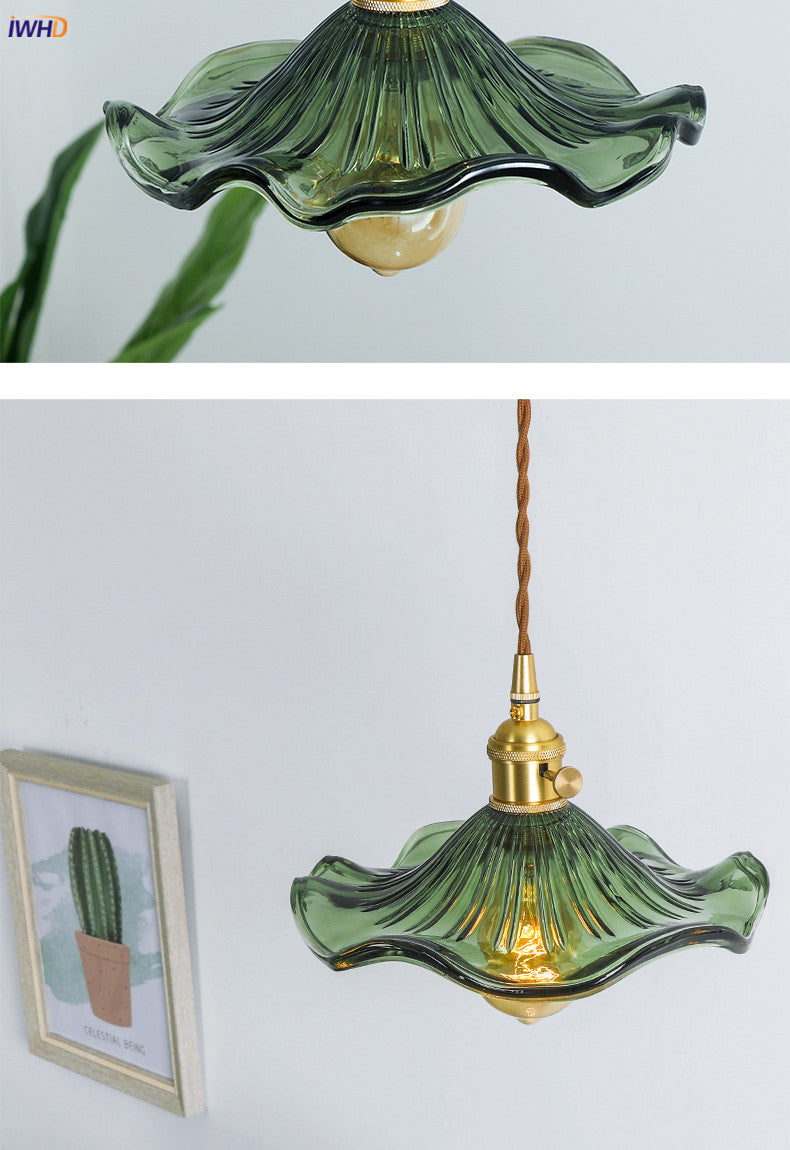 BowLift | NORDIC DESIGN LED HANGING LAMP | COLOURED GLASS & COPPER LIGHTING FOR BEDROOM, LIVING ROOM & BAR