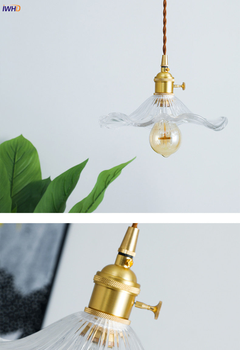 BowLift | NORDIC DESIGN LED HANGING LAMP | COLOURED GLASS & COPPER LIGHTING FOR BEDROOM, LIVING ROOM & BAR