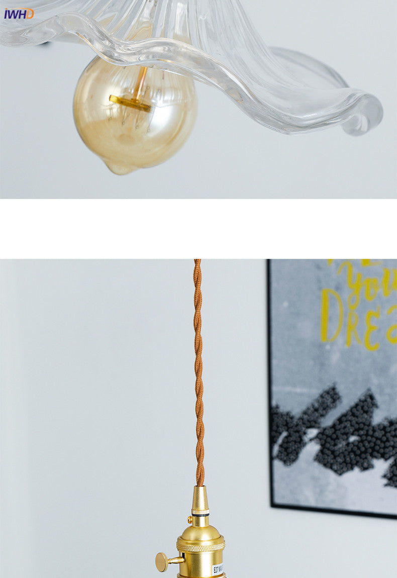 BowLift | NORDIC DESIGN LED HANGING LAMP | COLOURED GLASS & COPPER LIGHTING FOR BEDROOM, LIVING ROOM & BAR