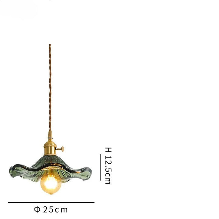 BowLift | NORDIC DESIGN LED HANGING LAMP | COLOURED GLASS & COPPER LIGHTING FOR BEDROOM, LIVING ROOM & BAR