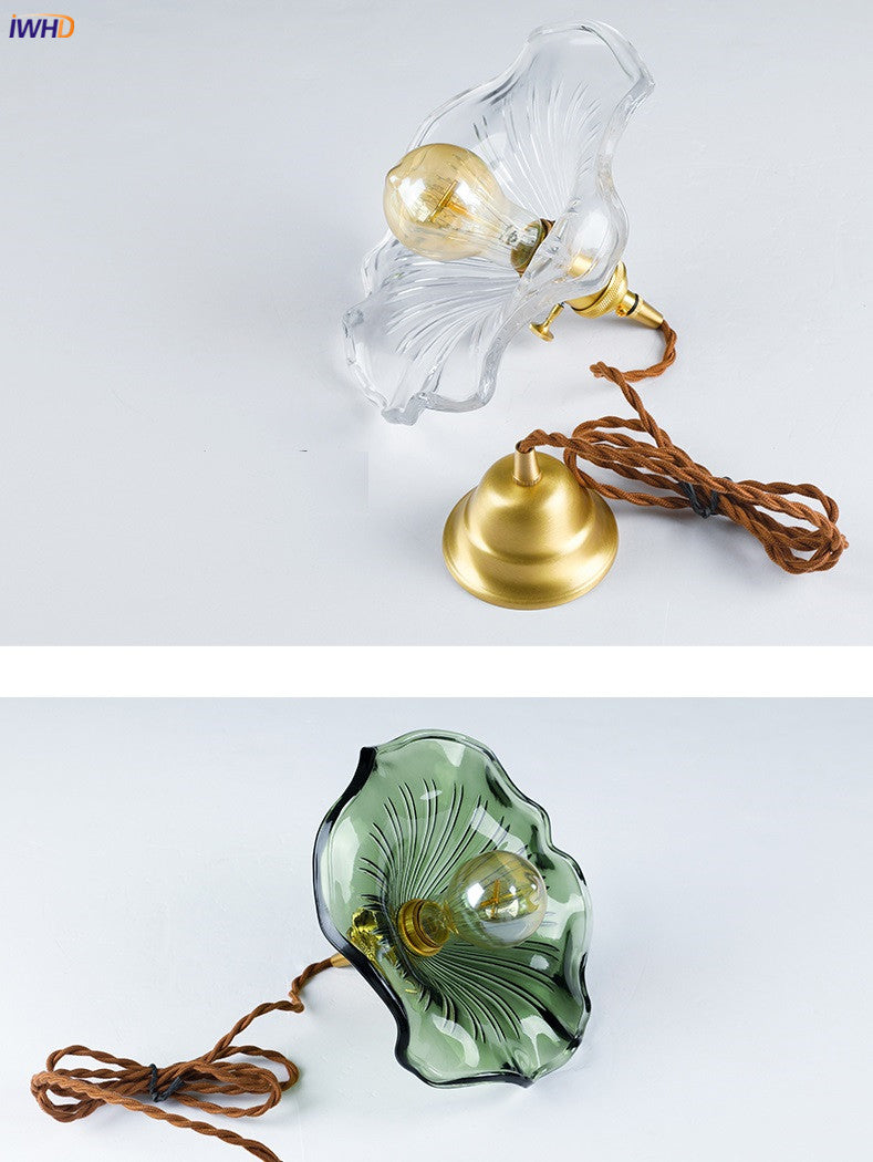 BowLift | NORDIC DESIGN LED HANGING LAMP | COLOURED GLASS & COPPER LIGHTING FOR BEDROOM, LIVING ROOM & BAR