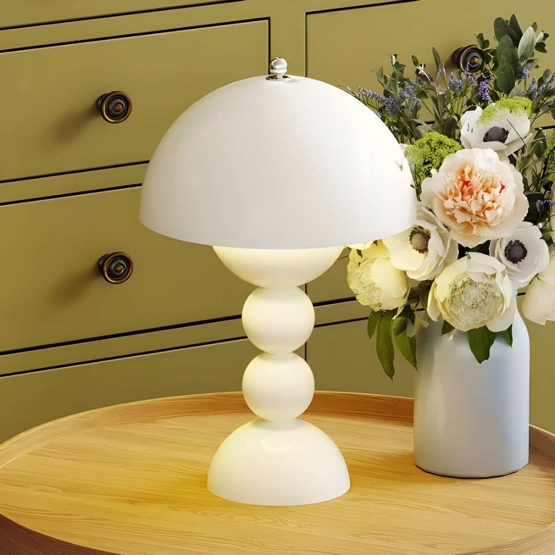 BowLift | Norlumi Scandinavian LED Table Lamp | Dimmable | White ABS Housing | 0–5W | 36V DC | Flower-Inspired Design