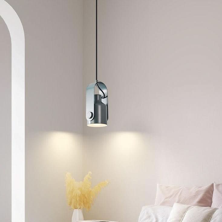 BowLift | Nordic Wood & Metal Pendant Spotlight – Minimalist Hanging Light
