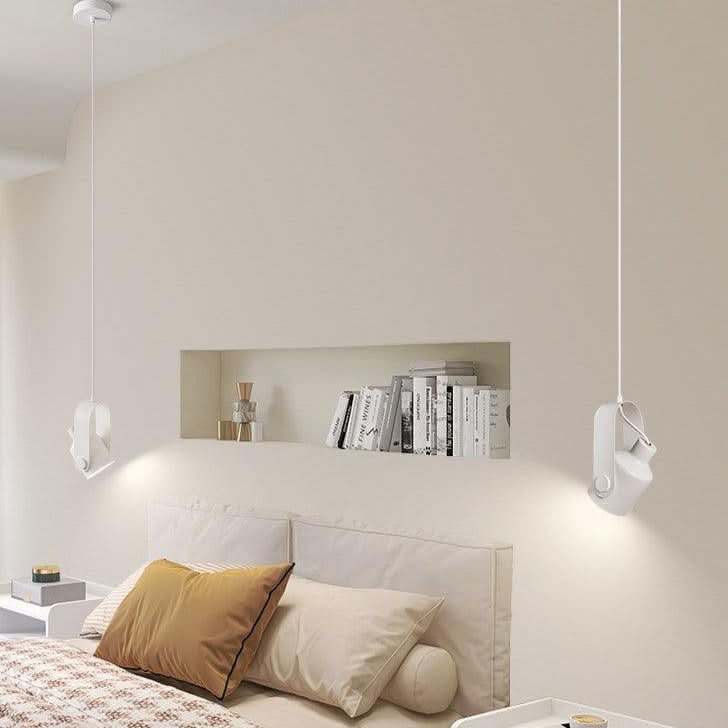 BowLift | Nordic Wood & Metal Pendant Spotlight – Minimalist Hanging Light