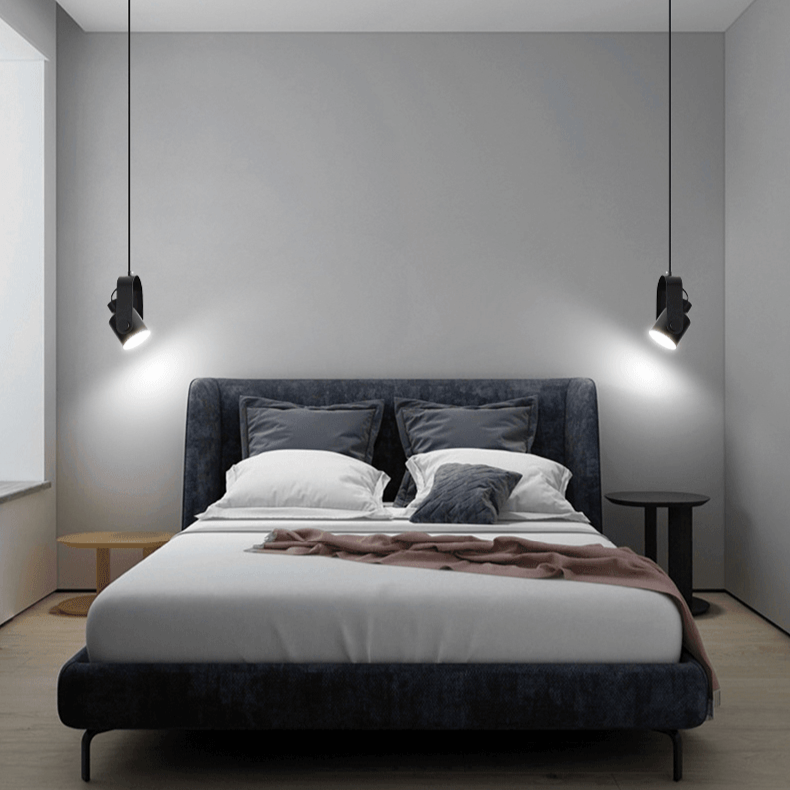 BowLift | Nordic Wood & Metal Pendant Spotlight – Minimalist Hanging Light