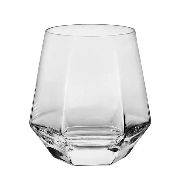 Nordic Prismatic Glass Carafe with Wooden Lid | Bowlift