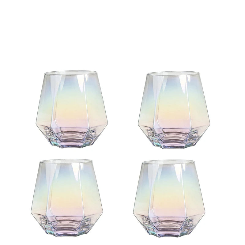 Nordic Prismatic Water Pots Glass Carafe Wooden Lid Decanter Glass | Bowlift