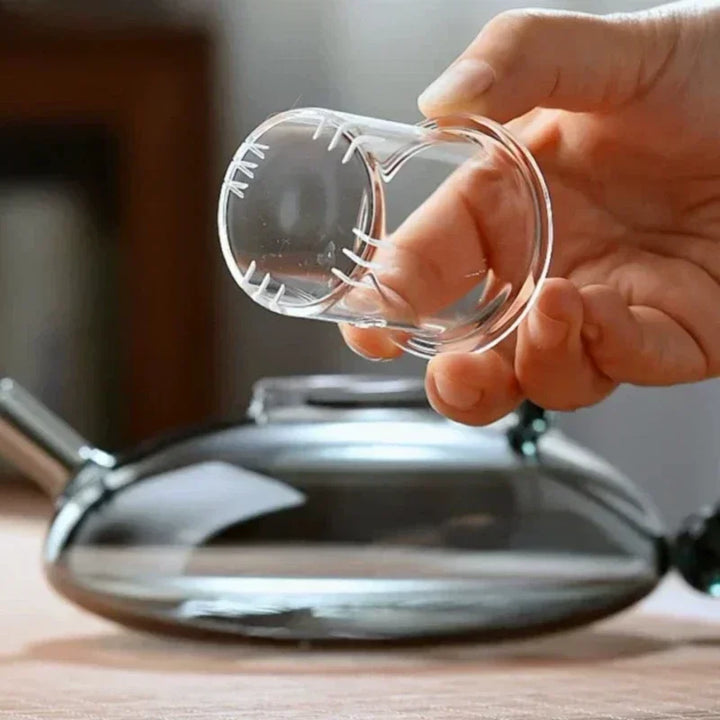 Nordic Style Heat Resistant Glass Tea Kettle with Infuser Teapot Set | Bowlift
