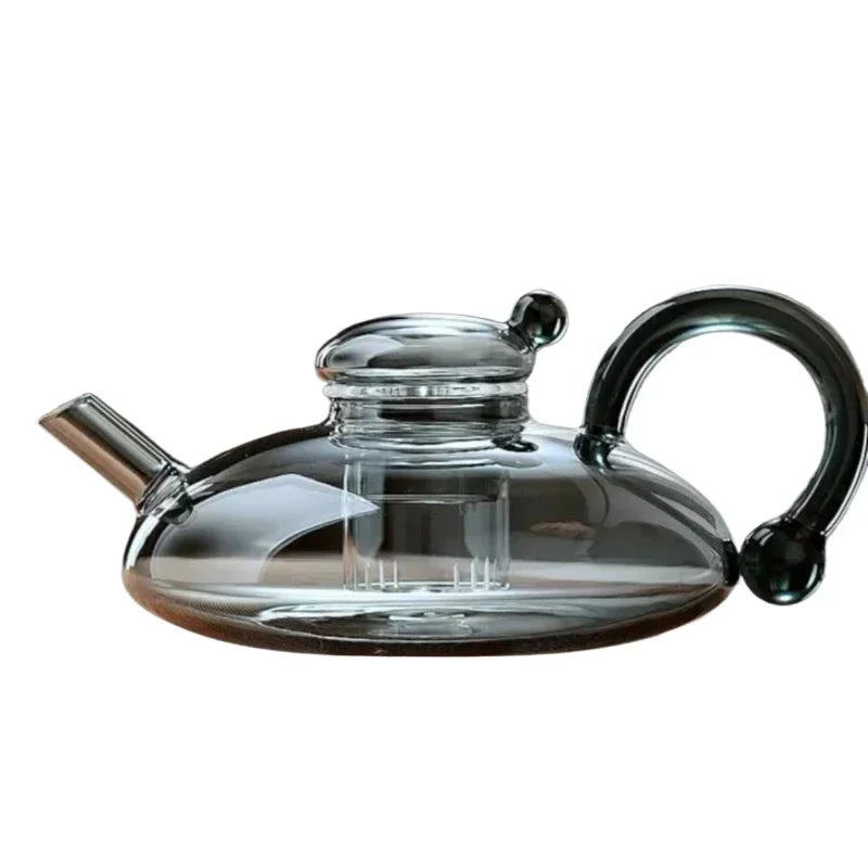 Nordic Style Heat Resistant Glass Tea Kettle with Infuser Teapot Set | Bowlift