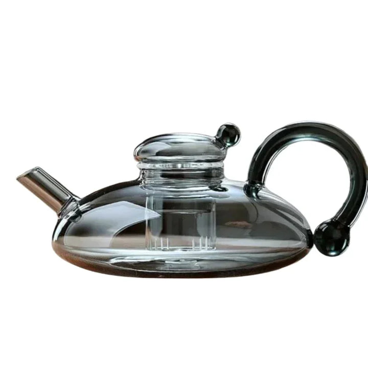 Nordic Style Heat Resistant Glass Tea Kettle with Infuser Teapot Set | Bowlift