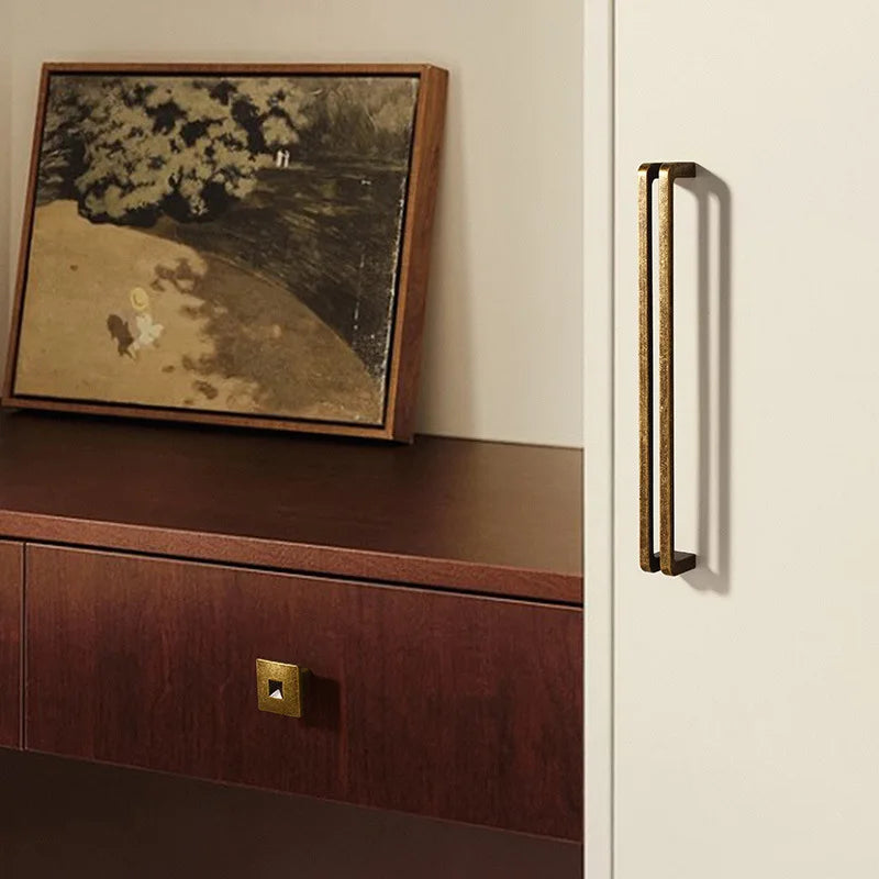 Nordic Vintage Bronze Cabinet Handle Furniture Hardware Drawer Cabinet | Bowlift