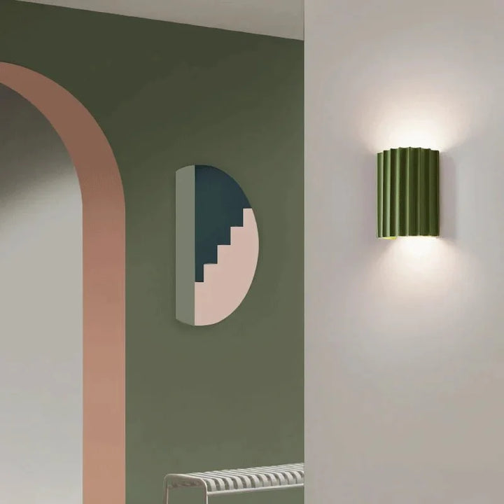 BowLift | SKYLUMEN – Modern Resin Wall Lamp with Ambient LED Glow