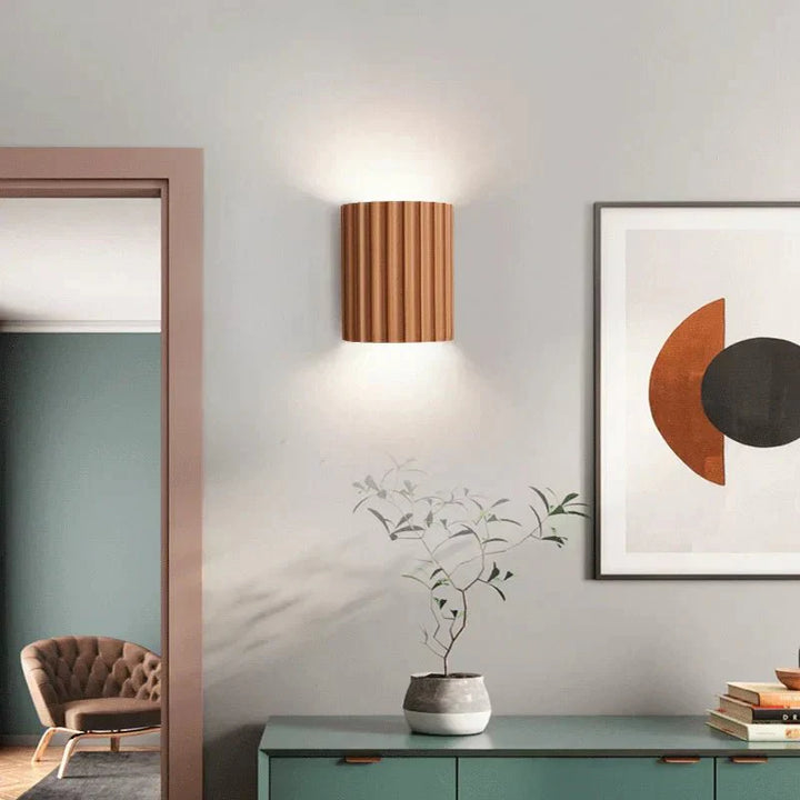 BowLift | SKYLUMEN – Modern Resin Wall Lamp with Ambient LED Glow