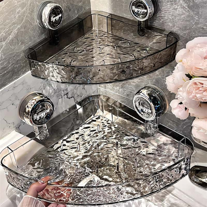 BowLift | NordicGrip Wall Shelf – No-Drill, Suction Cup Mounted Organizer for Bathroom, Kitchen, and Office