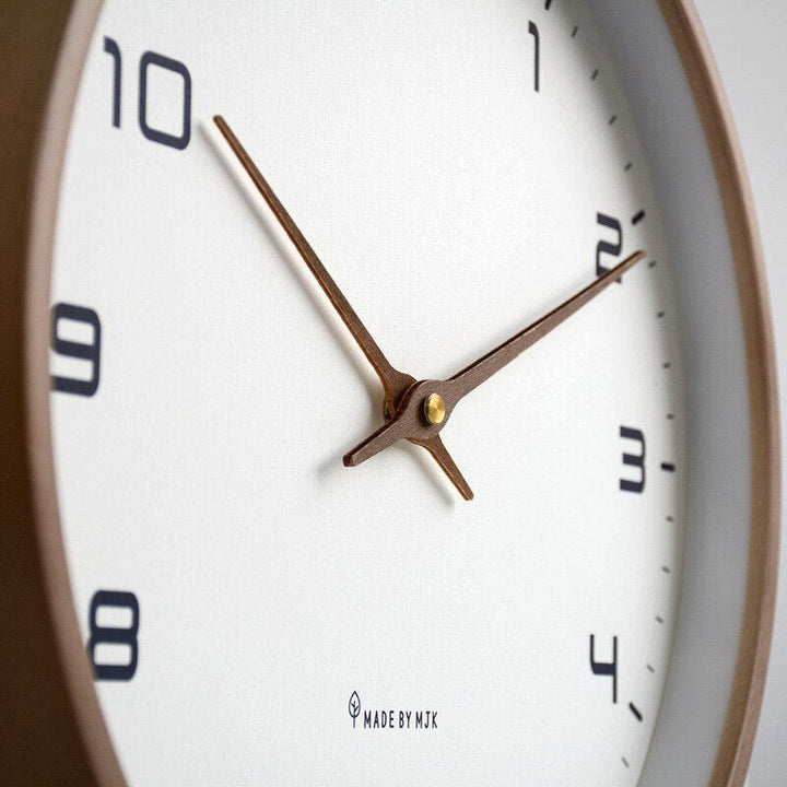 BowLift | LUNDTIME – Silent Wooden Wall Clock with Scandinavian Design