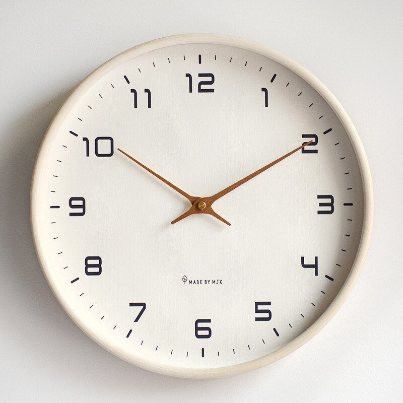 BowLift | LUNDTIME – Silent Wooden Wall Clock with Scandinavian Design