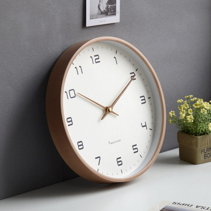 BowLift | LUNDTIME – Silent Wooden Wall Clock with Scandinavian Design
