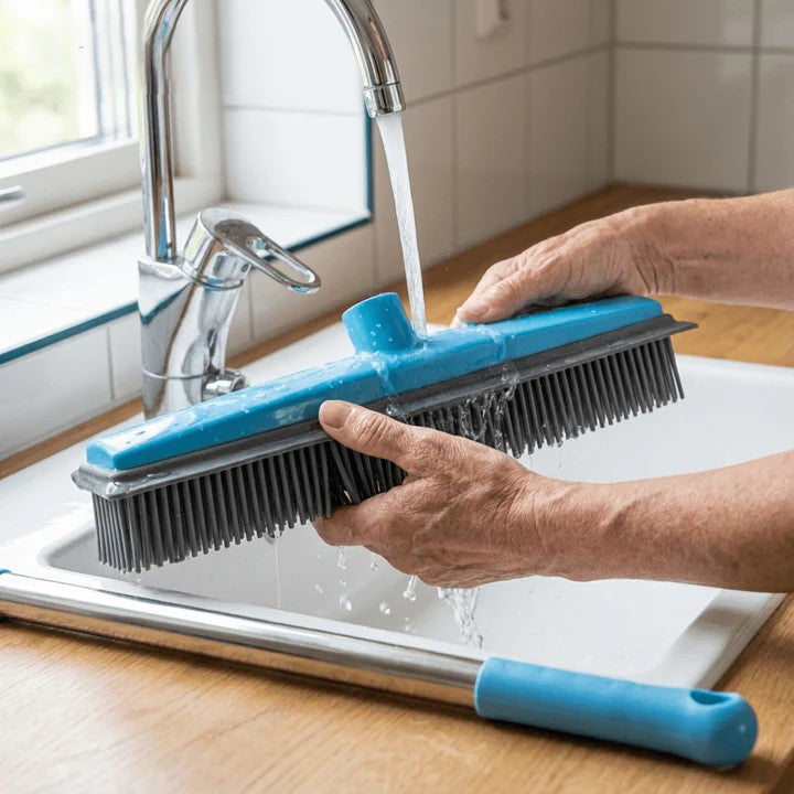 Pet hair remover broom with telescopic handle | Bowlift
