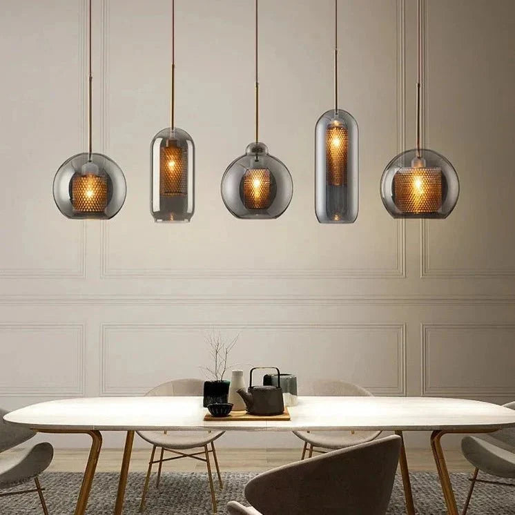 BowLift | UrbanBeam – Stylish Iron and Glass Hanging Light