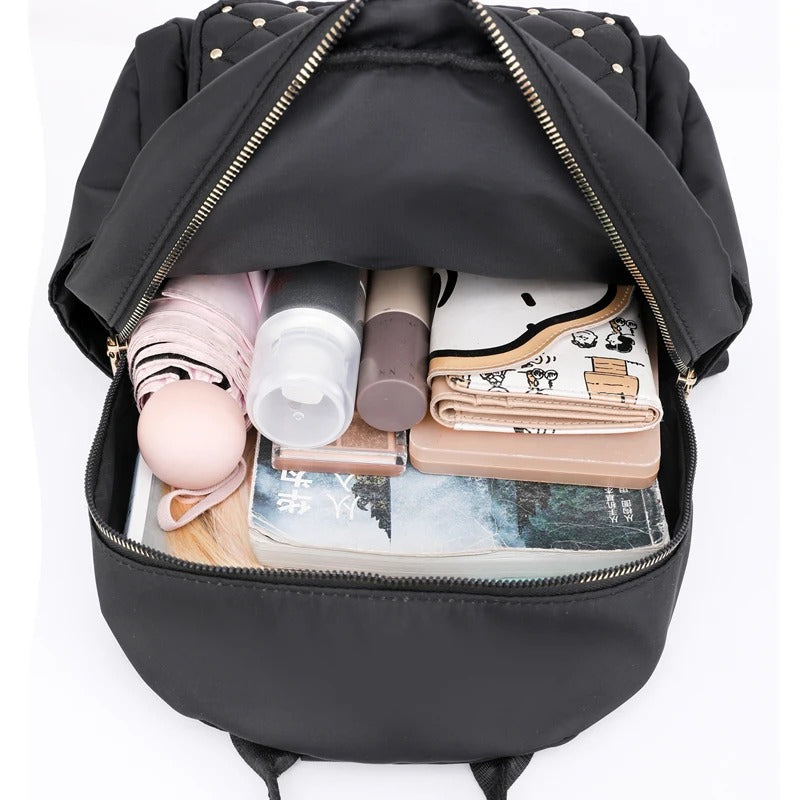 Lightweight Water-Resistant Nylon Backpack for Women – Travel & School | Bowlift