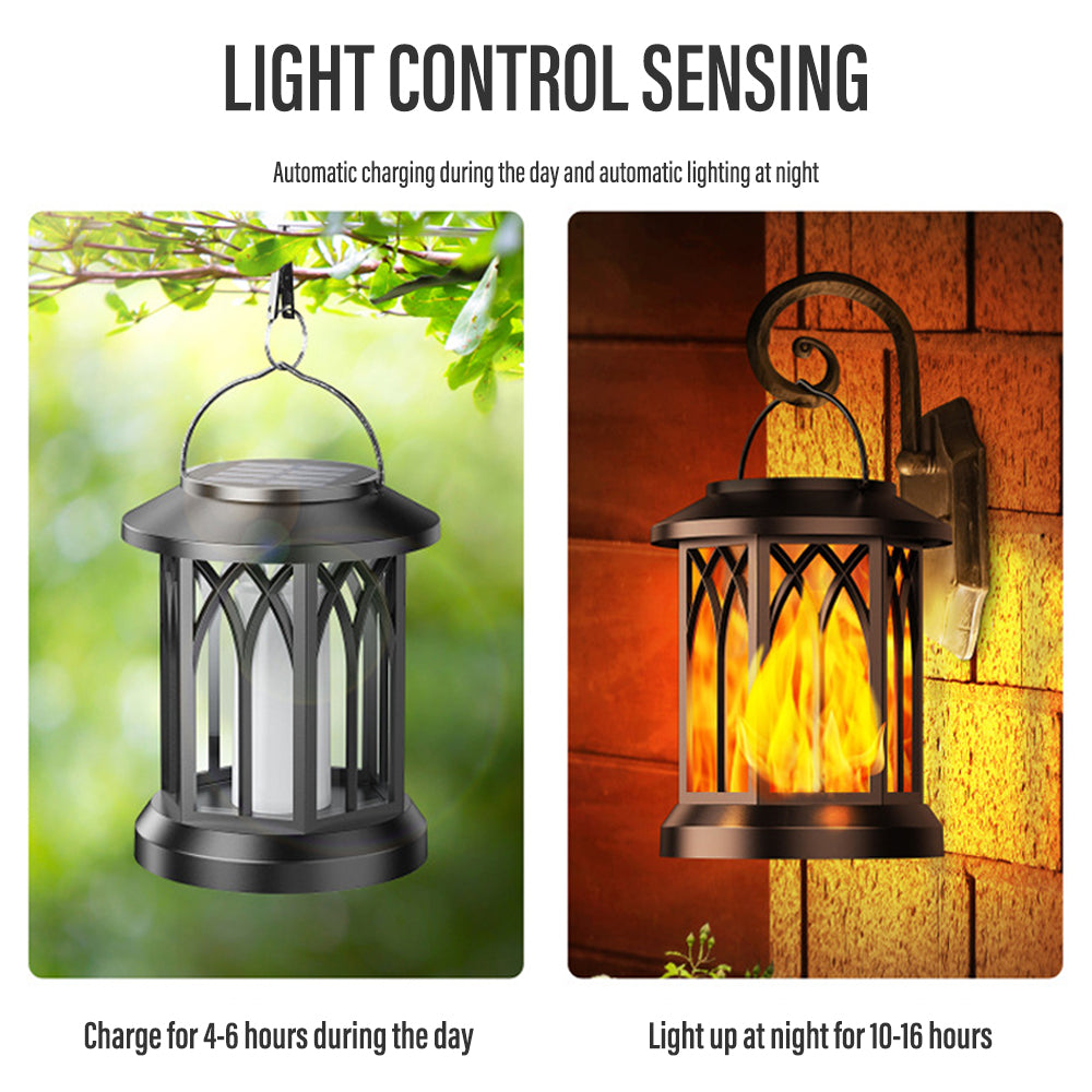 BowLift | FlameGlow™ - Hanging Solar Flame Lantern (2-Pack)