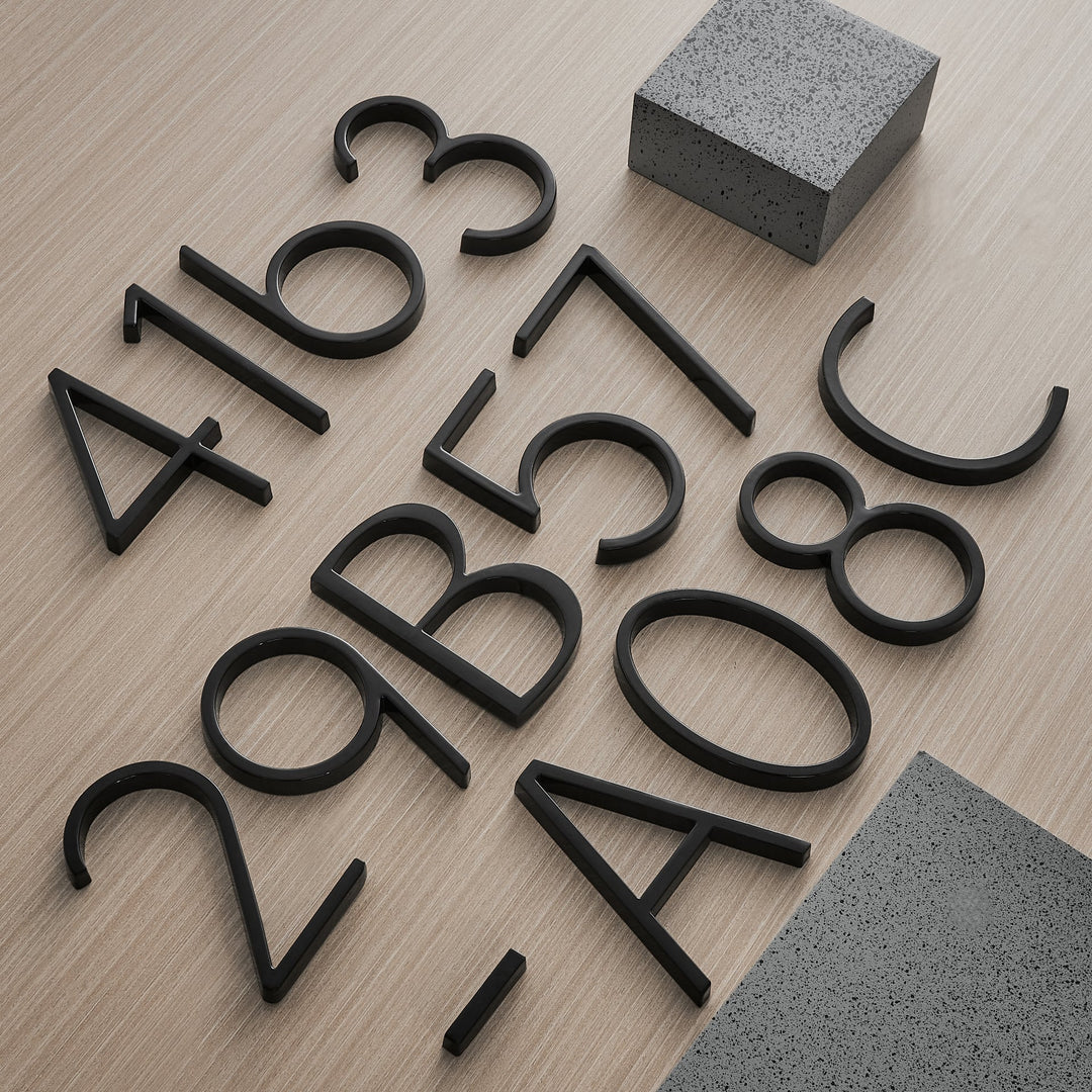 BowLift | Black house numbers