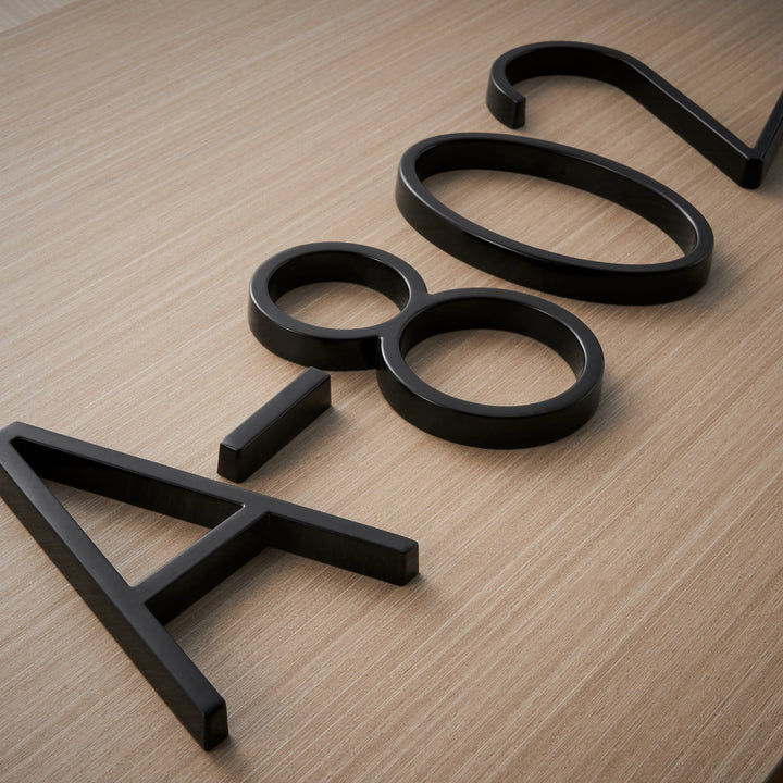 BowLift | BlackSign - Contemporary Black House Numbers