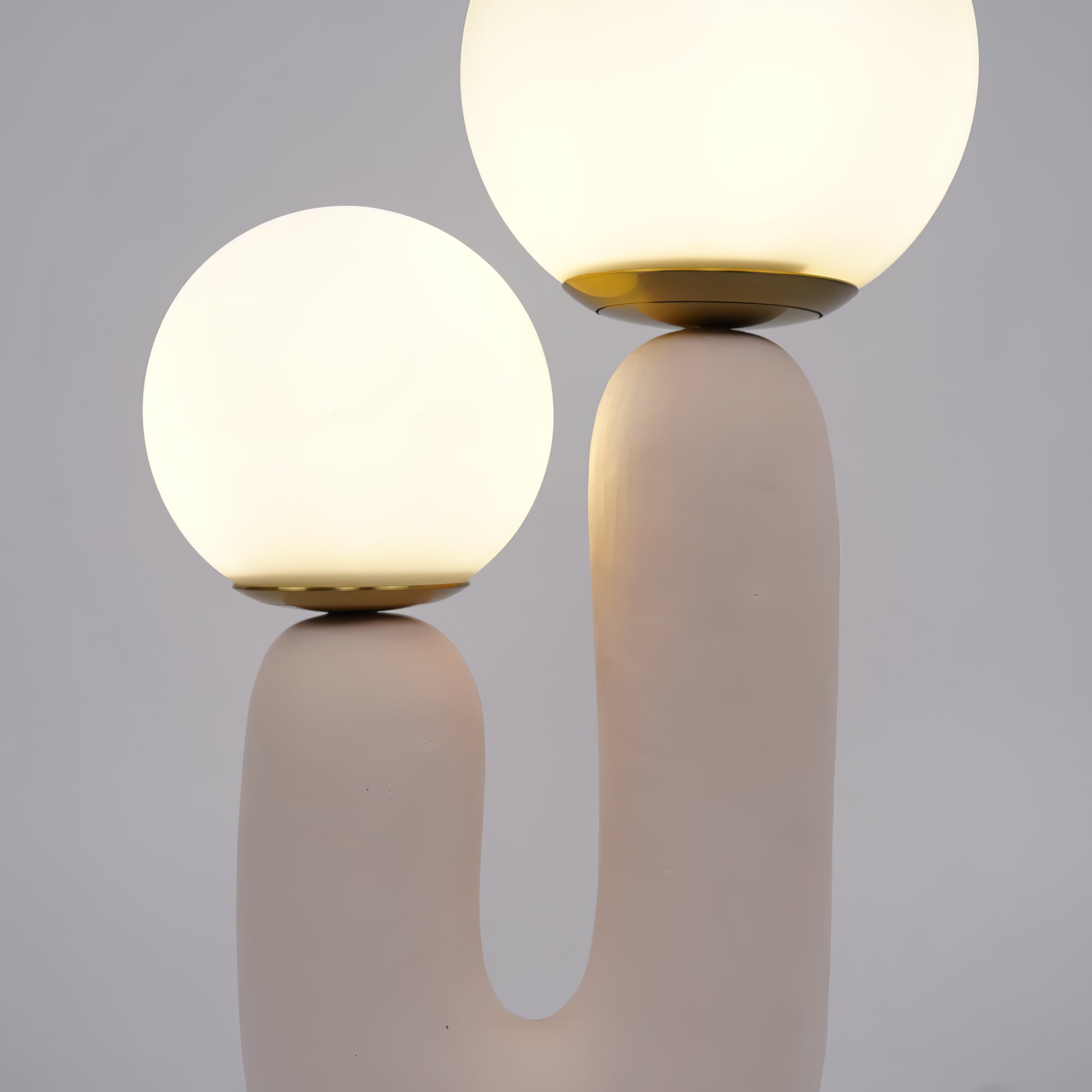 BowLift | Contemporary Style Table Lamp with Natural Accent