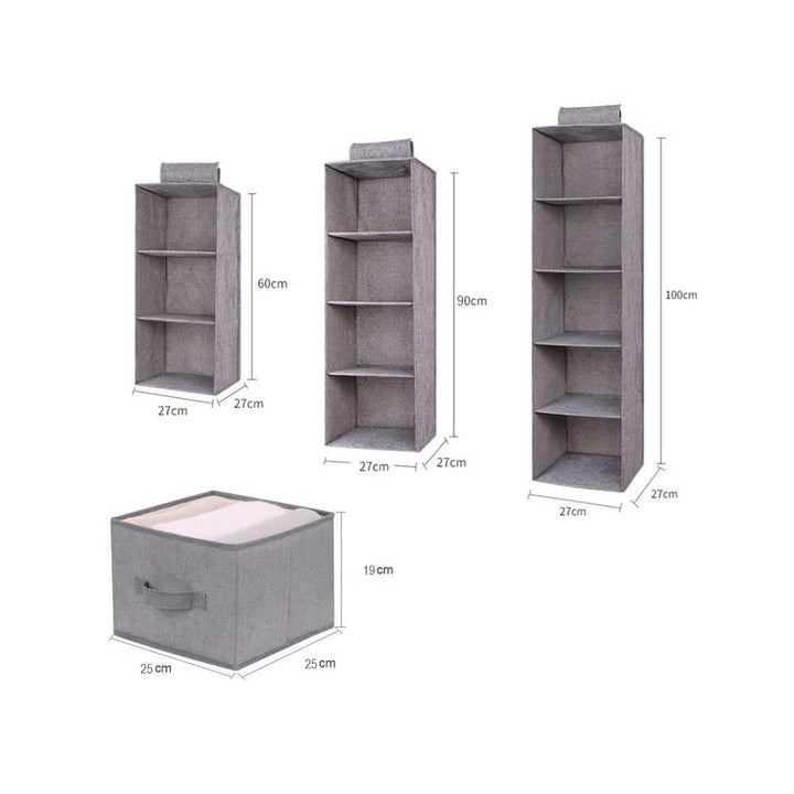 Fabric hanging storage 3 pieces - 6 parts | Bowlift