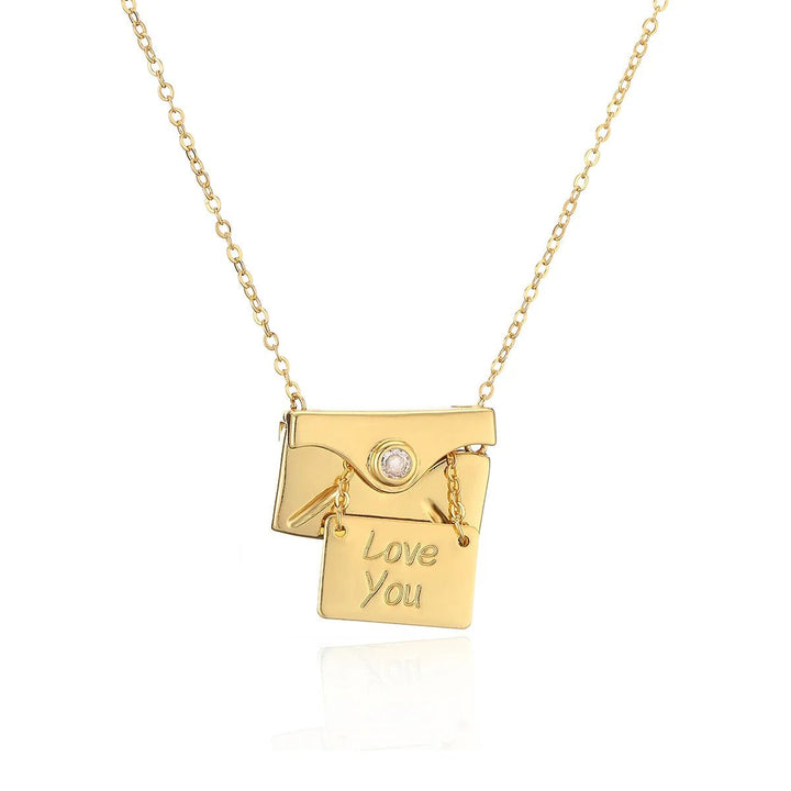 BowLift | Open & Close I Love You Envelope Necklace