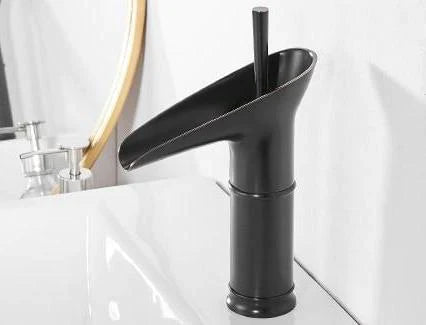 BowLift | Waterfall Antique Faucet Bathroom Sink Faucet Brass Sink Mixers