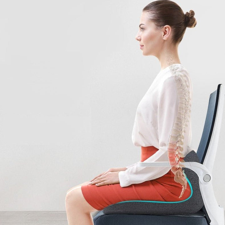 BowLift | ORALIU – L-Shape Memory Foam Cushion for Orthopedic Back & Coccyx Relief