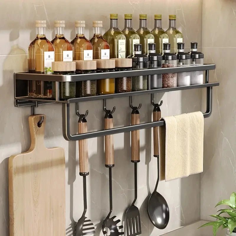BowLift | ORGANIX RACK – Wall-Mounted Kitchen Shelf with Utensil Bar