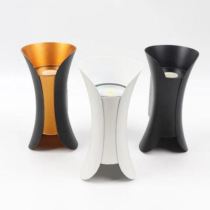 BowLift | LUXEFLARE – Weatherproof Curved LED Wall Lamp for Modern Outdoor Spaces