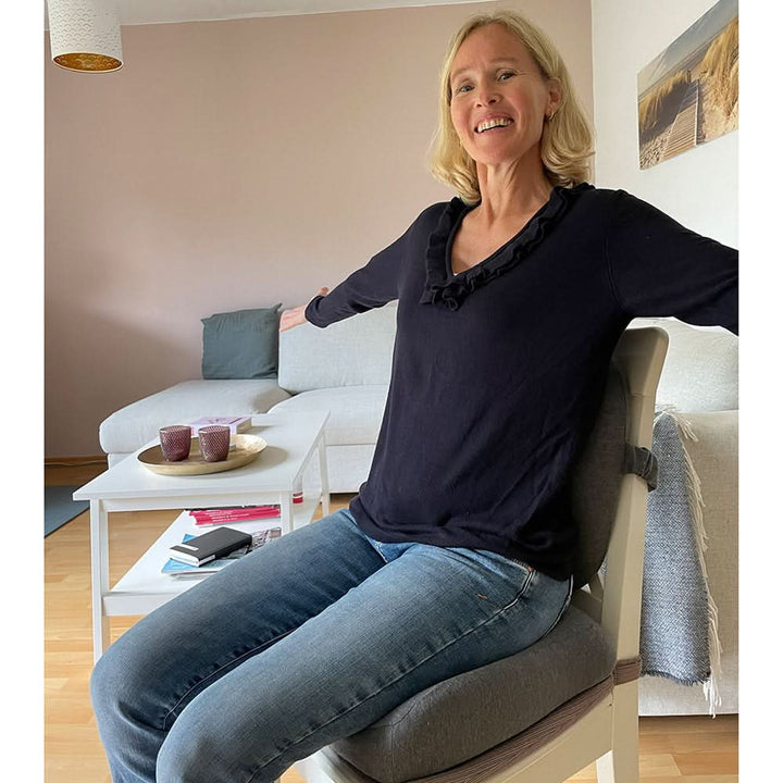 BowLift | Orthopaedic seat cushion for healthy back & coccyx relief | Perfect for office, car & home