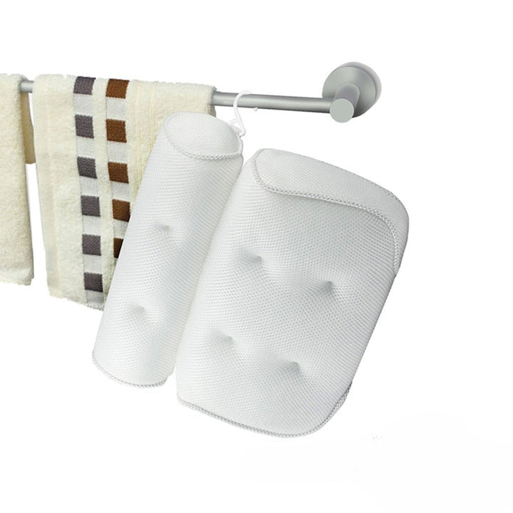 Orthopedic Bathtub Pillow - Breathable Bathtub Headrest Pillow made of 3D Mesh Fabric with Suction Cups Bowlift
