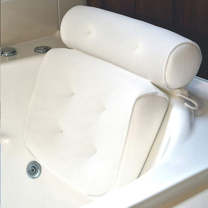 BowLift | Orthopedic Bathtub Pillow - Breathable Bathtub Headrest Pillow made of 3D Mesh Fabric with Suction Cups