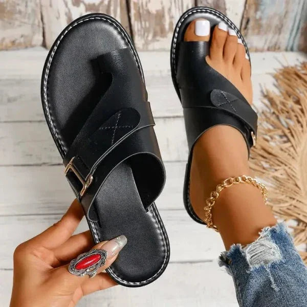 BowLift | Women's Orthopedic Hallux Valgus Correction Leather Sandals