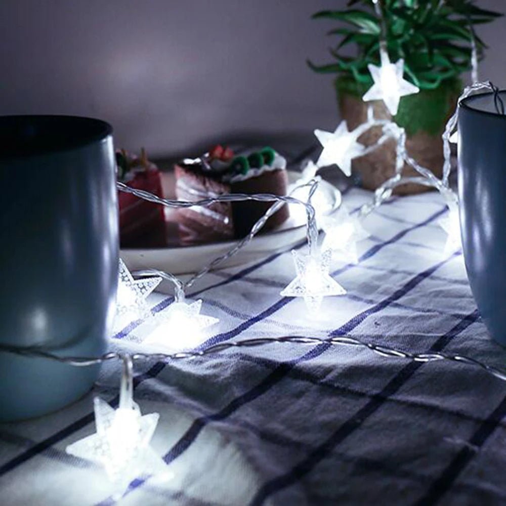 BowLift | Outdoor Star LED String Lights – Enchanting Garland Lights for Weddings, Parties, & Christmas